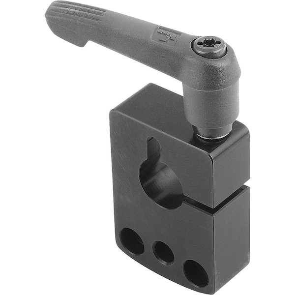 Mounting Plate, D=10 33X15X47 Aluminum, Comp:Plastic